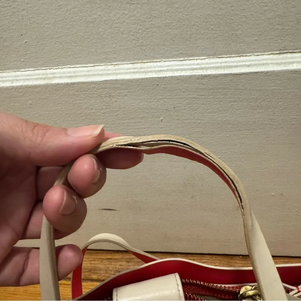 Kate Spade‎ Beige and Red Satchel